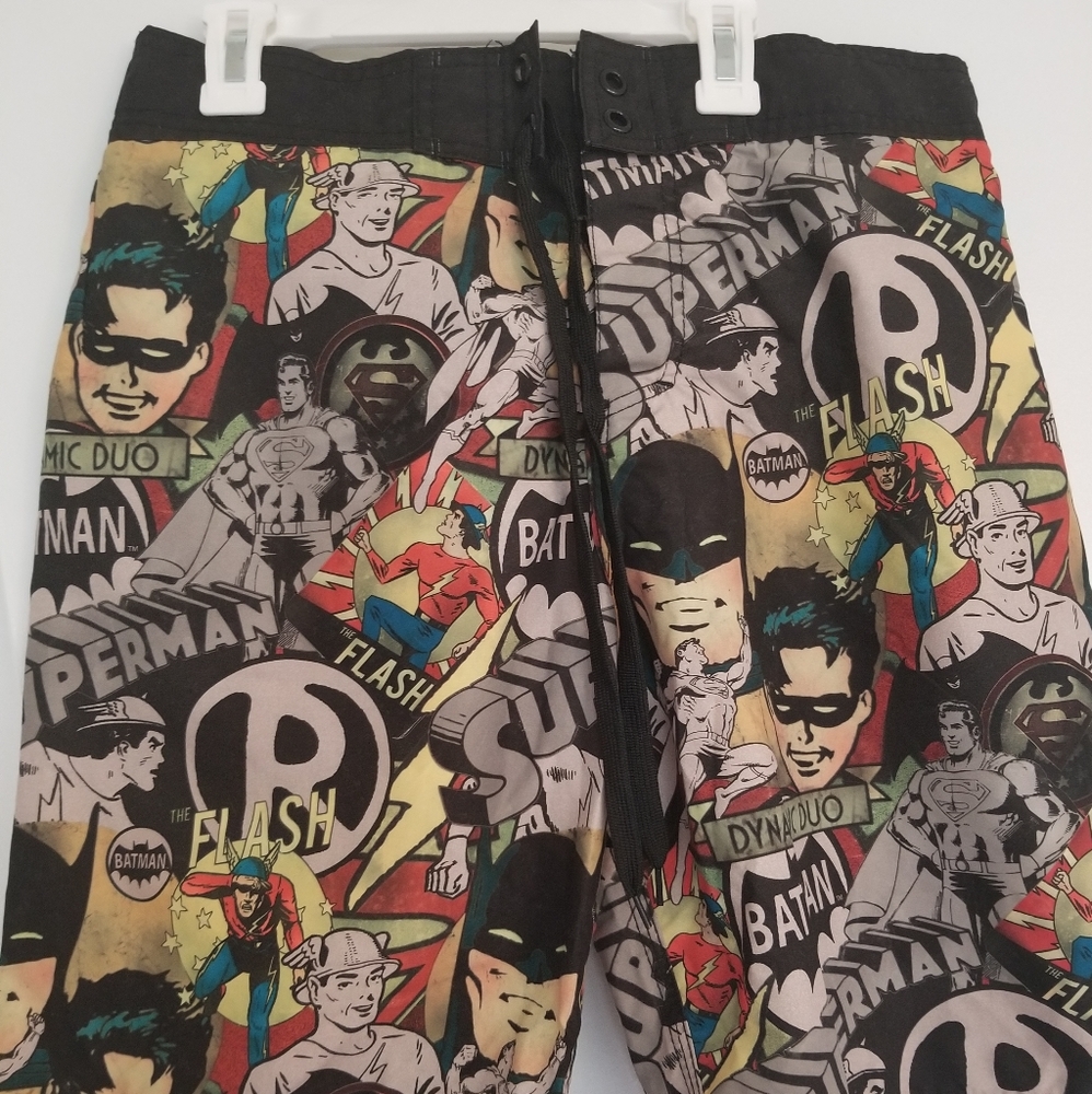 Men's Allover Print Batman Swim Trunks